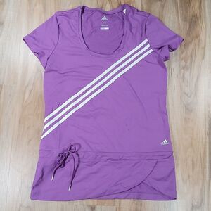 🔺️Adidas Lavender Athletic Top w/Adjustable Tying Waist Large